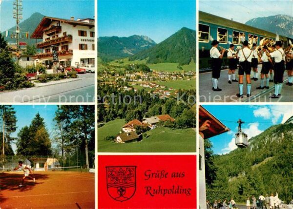 Ruhpolding Trachtenkapelle Tennisplätze Luftseilba