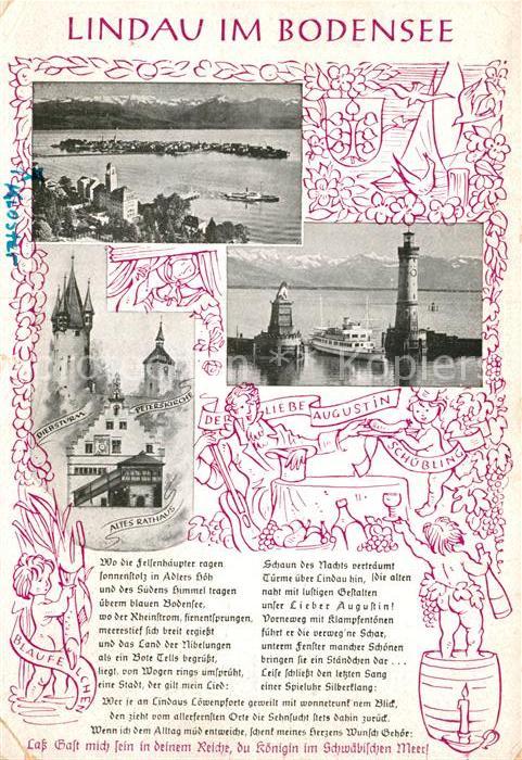 Lindau Bodensee Lindau-Lied von Oskar Sauer Altes Ratha
