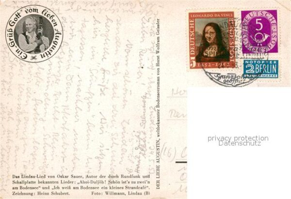Lindau Bodensee Lindau-Lied von Oskar Sauer Altes Ratha – Bild 2