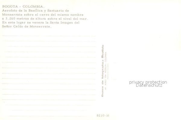 Bogota Colombia Fliegeraufnahme Basilica y Santurario d – Bild 2