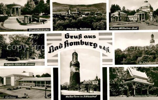 Bad Homburg Elisabethenbrunnen Feldberg Altkönig Ka