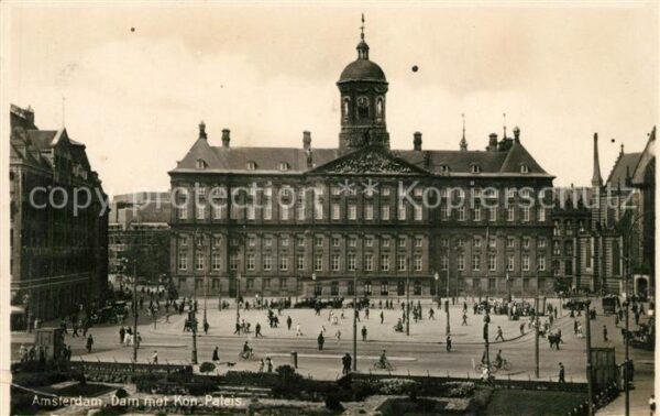 Amsterdam Niederlande Dam met Kon. Paleis