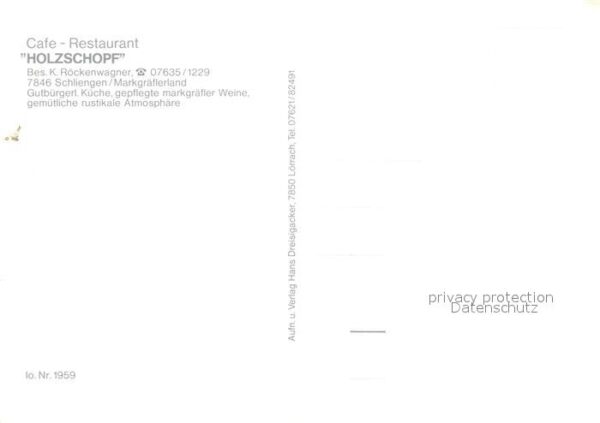Schliengen Restaurant Cafe Holzschopf – Bild 2