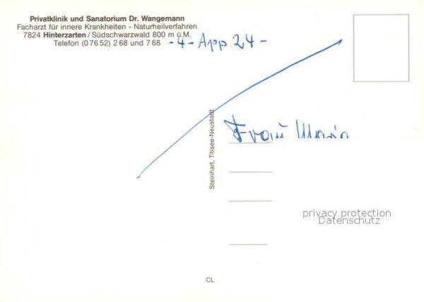 Hinterzarten Privatklinik Sanatorium Dr. Wangemann – Bild 2
