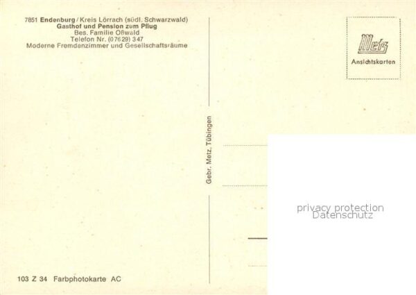 Endenburg Gasthaus Pension zum Pflug – Bild 2
