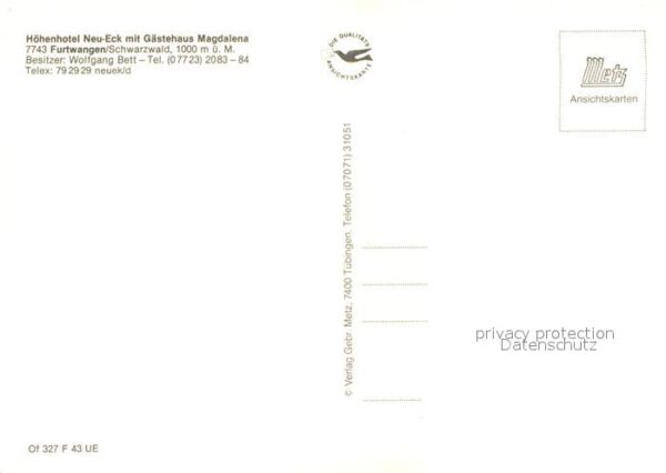 Furtwangen Hotel Neueck Gasthaus Magdalena – Bild 2