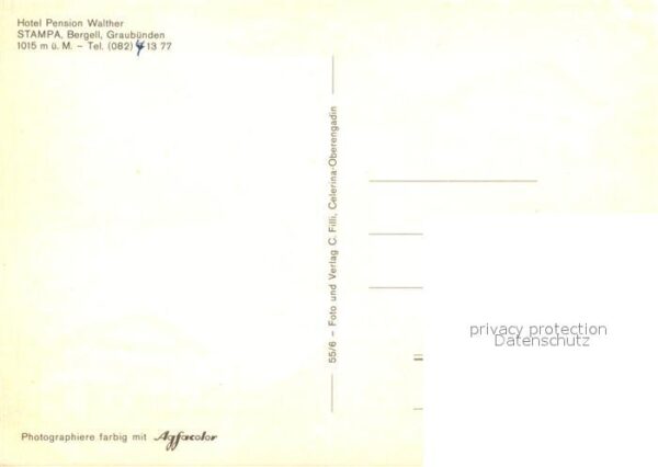 Bergell Hotel Pension Walther Stampa – Bild 2