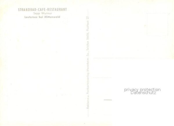Lautersee Mittenwald Strandbad Cafe – Bild 2