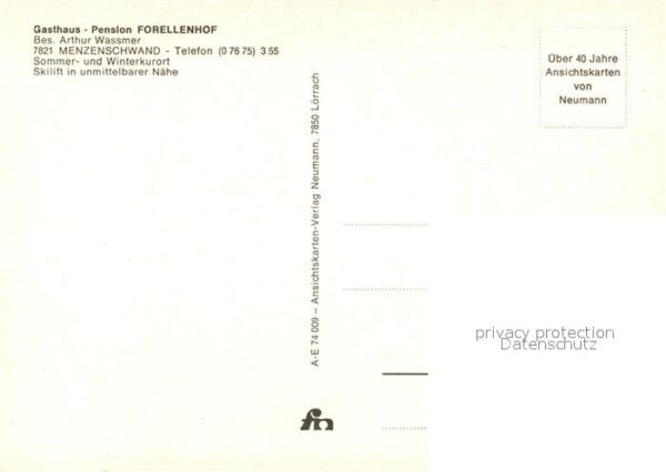 Menzenschwand Gasthaus Pension Forellenhof – Bild 2