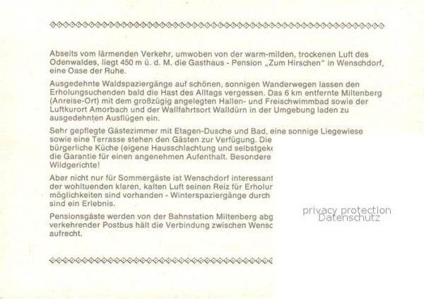 Wenschdorf Gasthaus Pension zum Hirschen – Bild 2