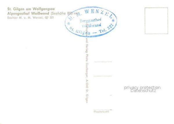 St Gilgen Wolfgangsee Alpengasthof Weißwand – Bild 2