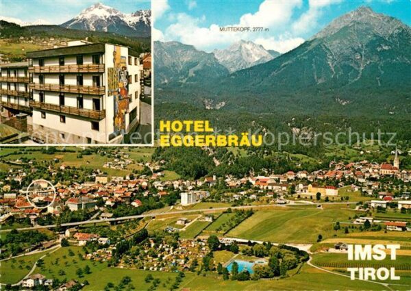 Imst Tirol Fliegeraufnahme Hotel Eggerbräu