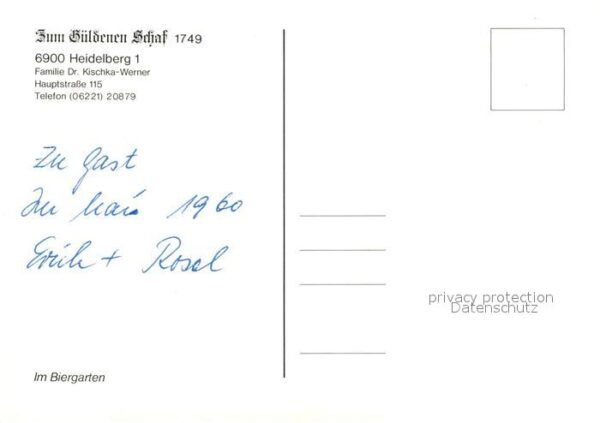 Heidelberg Neckar Restaurant zum Hüldenen Schaf – Bild 2