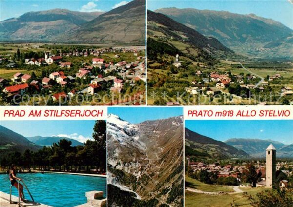 Stilfserjoch Passo dello Stelvio Prato Freibad Fliegeraufnahme