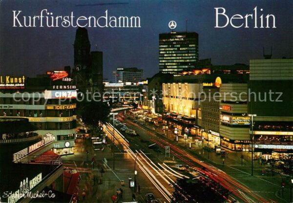 Berlin Kurfürstendamm bei Nacht