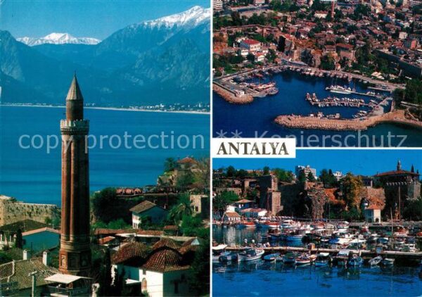 Antalya Fliegeraufnahme Hafen Turm