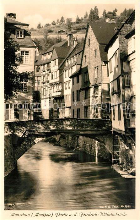 Monschau Partie an der Friedrich Wilhelmbrücke