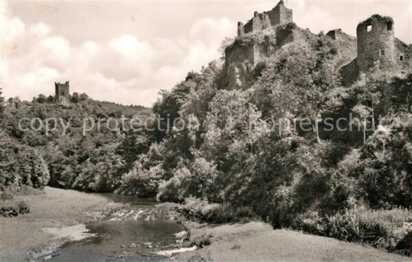 Manderscheid Eifel Lieser mit den Burgen