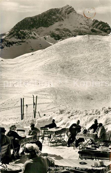 Grainau Hochalm mit Alpspitze Terrasse