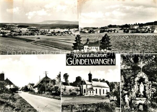 Guendelwangen Panorama Teilansichten Kirche Grotte