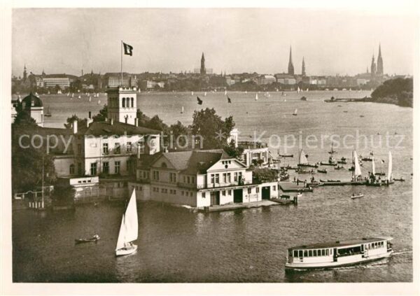 Hamburg Uhlenhorster Fährhaus und Aussenalster