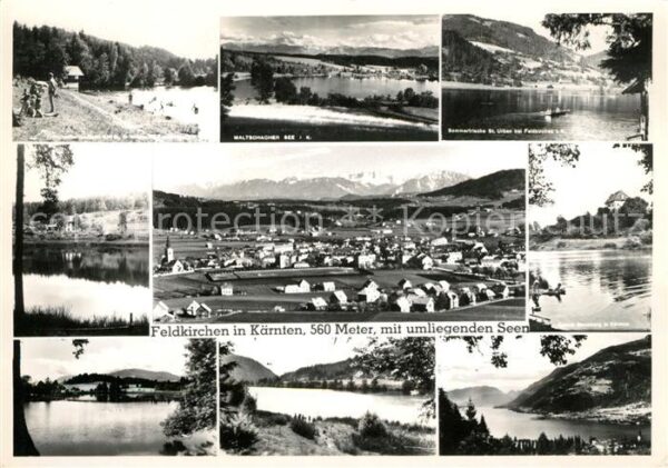 Feldkirchen Kaernten Maltschacher See Panorama St Urban Schl