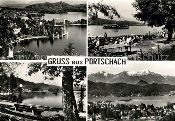 Poertschach Woerthersee Panorama Teilansichten