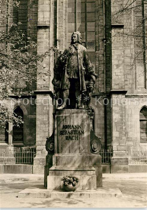 Leipzig Bachdenkmal vor der Thomaskirche