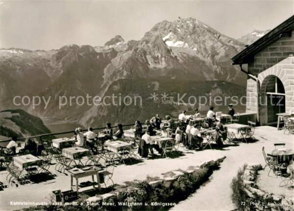 Kehlsteinhaus Terrasse Meer Watzmann Königssee