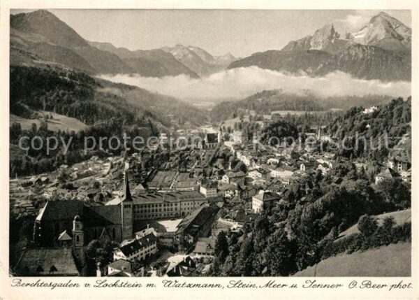 Berchtesgaden vom Lockstein mit Watzmann Stein Meer u