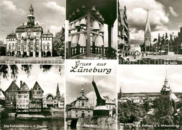 Lueneburg Rathaus Glockenspiel Am Sande Alte Fach