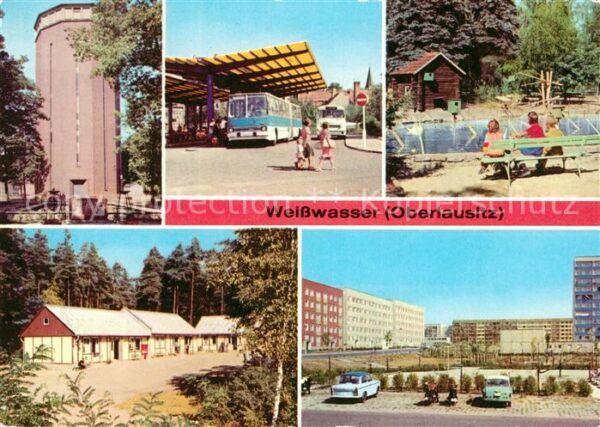 Weisswasser Oberlausitz Wasserturm Busbahnhof Tierpark Pionierl