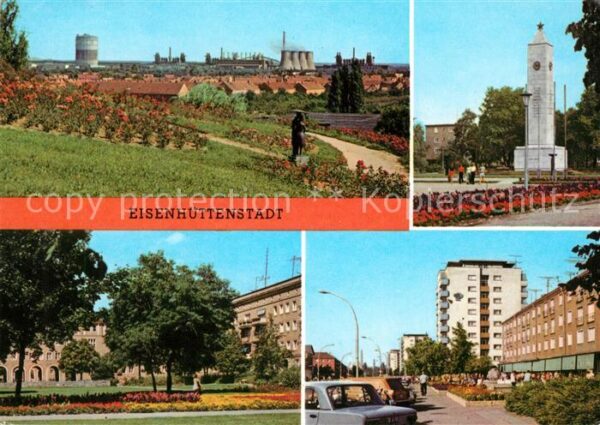 Eisenhuettenstadt Rosenhügel Platz der DSF Wohnblock Leni