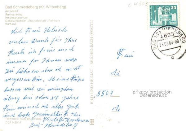 Bad Schmiedeberg Markt Rebhahnweg Heidesanatorium Genesu – Bild 2