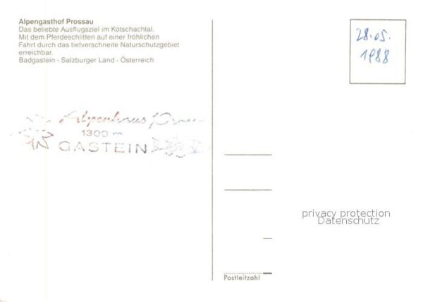 Badgastein Alpengasthof Prossau Pferdeschlitten Ga – Bild 2