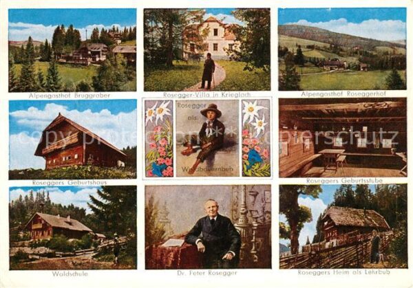Krieglach Steiermark Alpengasthof Bruggraber Rosegger Villa