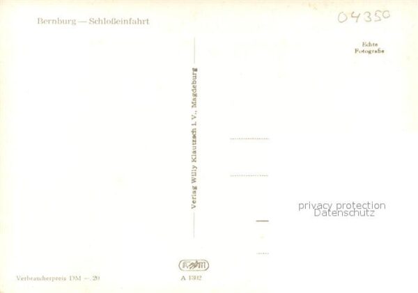 Bernburg Saale Schlosseinfahrt – Bild 2