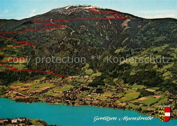 Gerlitzen Fliegeraufnahme Alpenstrasse