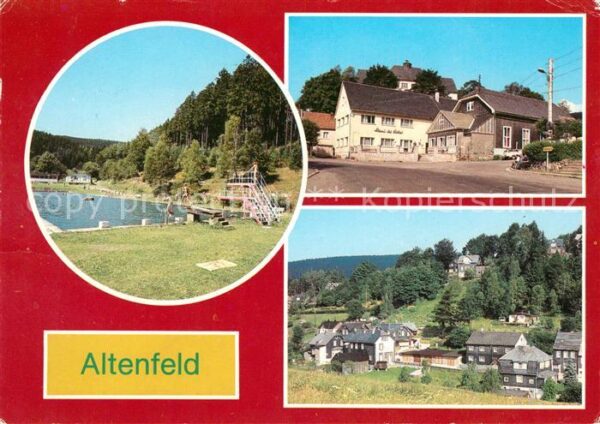 Altenfeld Thueringen Freibad FDGB Erholungsheim Haus des Vol