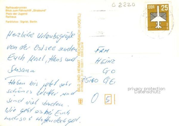Wolgast Mecklenburg-Vorpommern Rathaus Fährschiff Stralsund – Bild 2