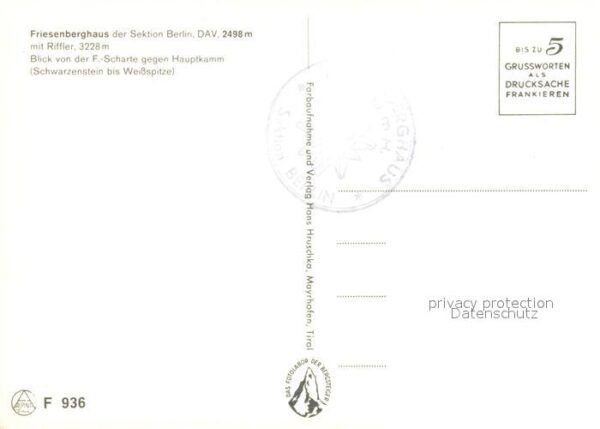 Friesenberghaus Alpenpanorama Riffler – Bild 2