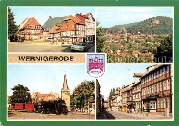 Wernigerode Harz Marktstraße Ecke Klintgasse Harzquerbah