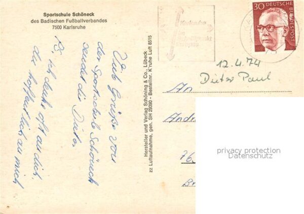 Karlsruhe Baden Fliegeraufnahme Sportschule Schöneck – Bild 2