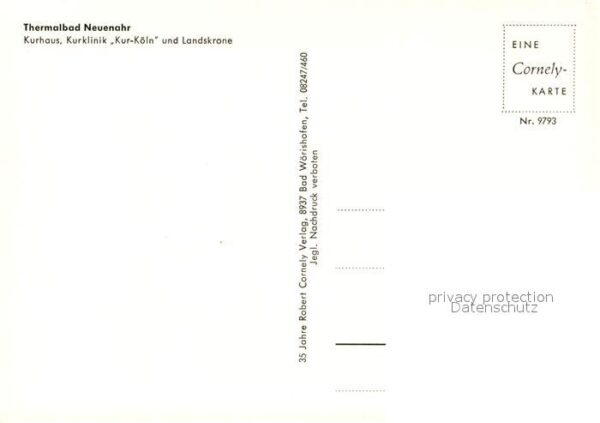 Neuenahr-Ahrweiler Bad Fliegeraufnahme Kurhaus Kurklinik Kur K – Bild 2