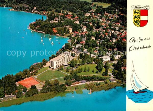 Poertschach Woerthersee Fliegeraufnahme