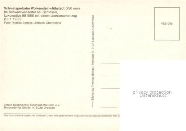 Joehstadt Schmalspurbahn Wolkenstein Lokomotive W – Bild 2