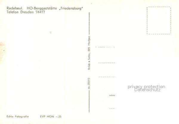 Radebeul HO Berggaststätte Friedensburg – Bild 2