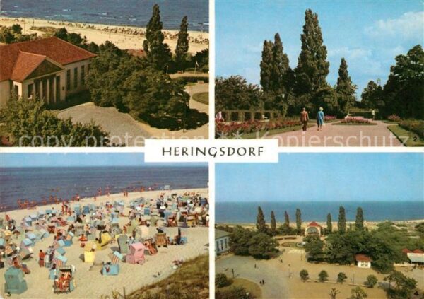 Heringsdorf Ostseebad Usedom Kulturhaus Kurpromenade Strand Kurpark