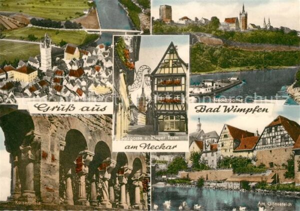 Bad Wimpfen Neckarpartie Salzgasse Blauer Turm Fach