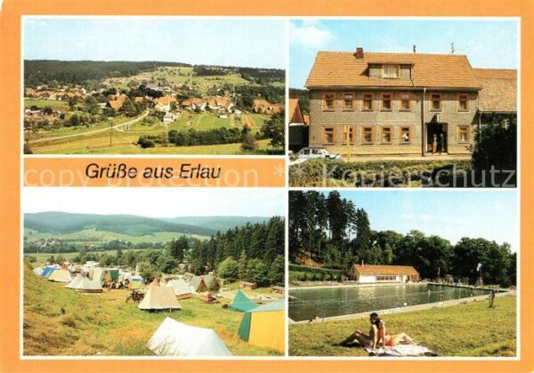 Erlau Thueringen Übersicht Konsum Gaststätte Campingplat